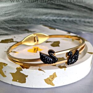 Duo Black Swan Bangle