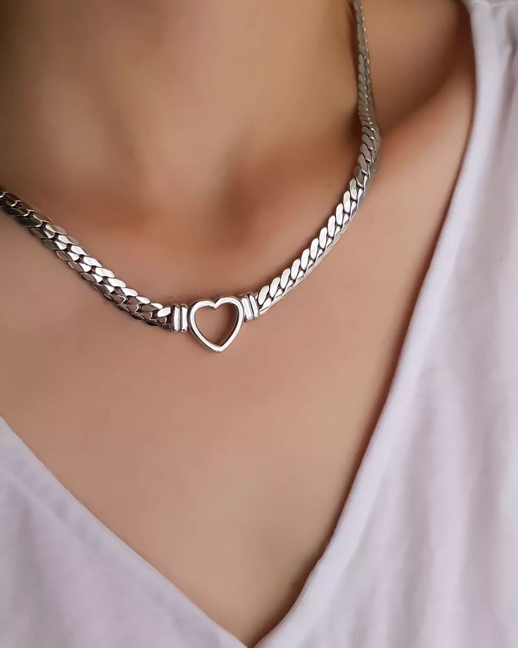 Classic Heart Charm Necklace - Image 2