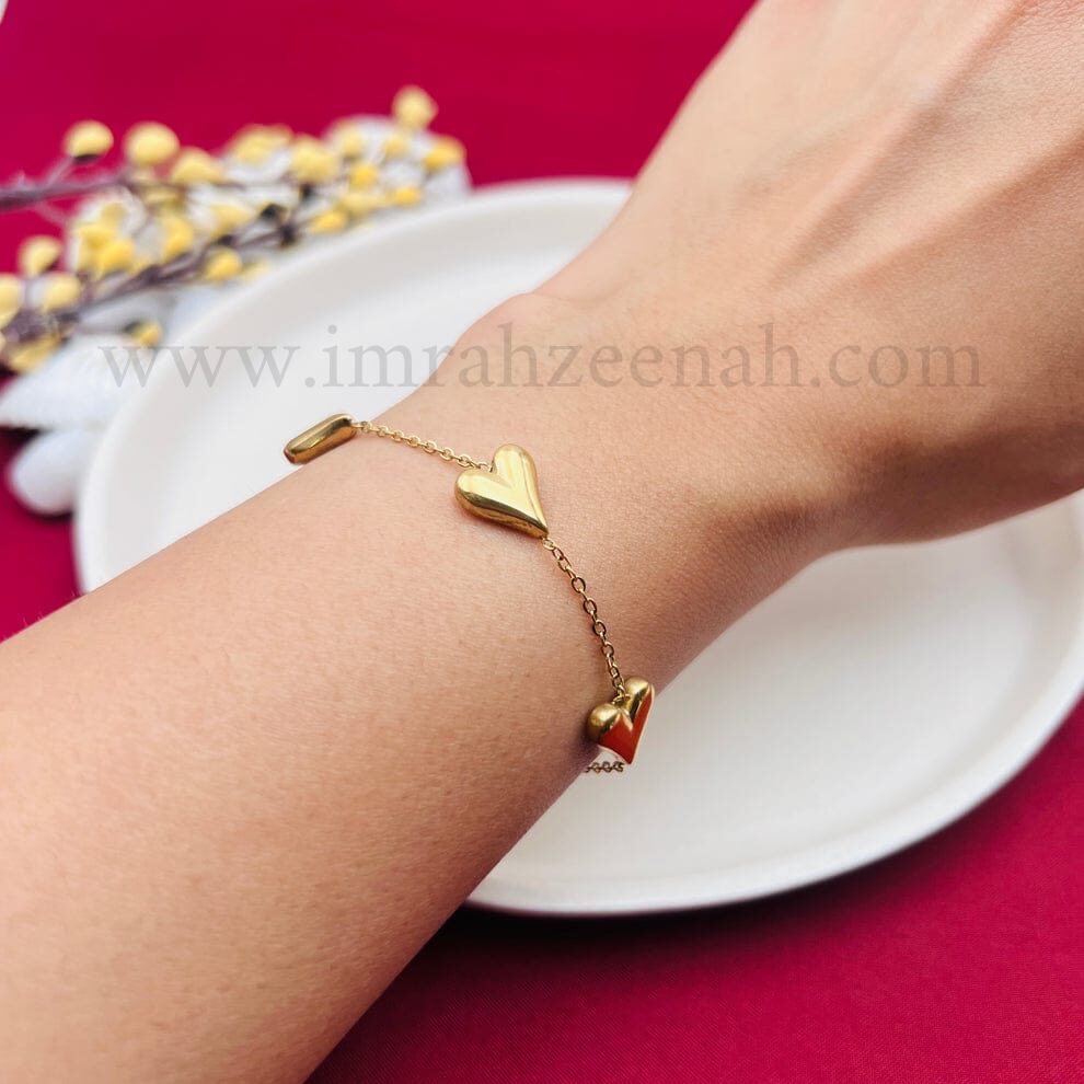 Gold stainless steel anklet waterproof tarnish free by Imrah Zeenah