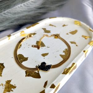 Serenya Black Swan Snake Bracelet