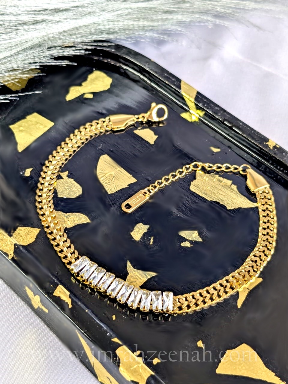 Radiant Gold Tennis Bracelet - Image 2