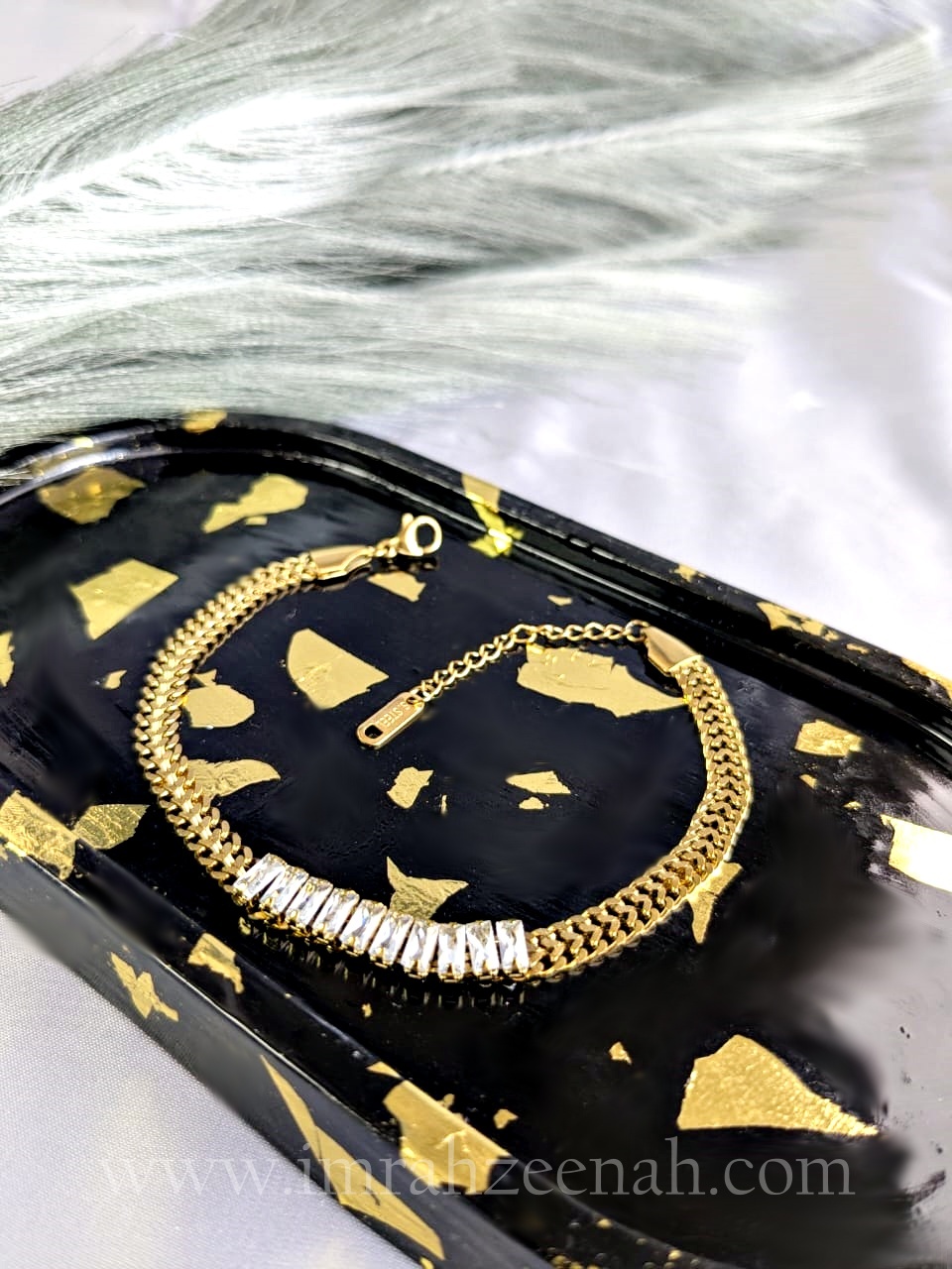 Radiant Gold Tennis Bracelet