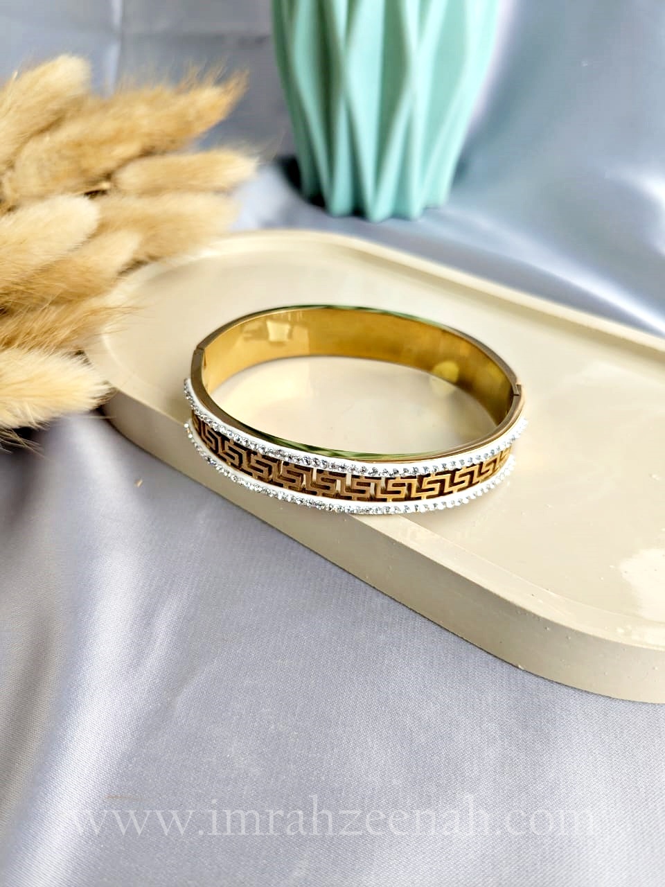 Versace Inspired Golden Bangle