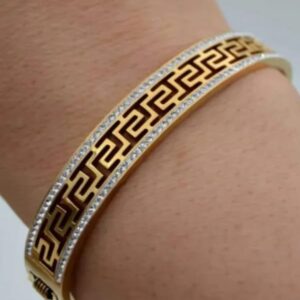 Versace Inspired Golden Bangle stainless steel