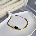 Sahira Bracelet - Emerald Green or White stone