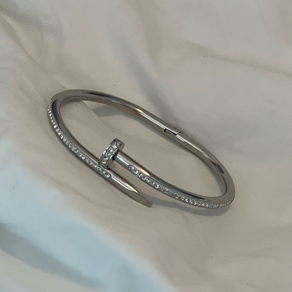 Luxury Nail Bangle – Cartier Style, Tarnish-Free, Multiple Designs - Image 7