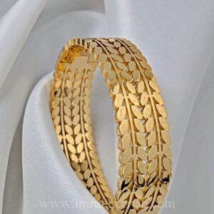 Golden Leaf Cuff - Stainless steel