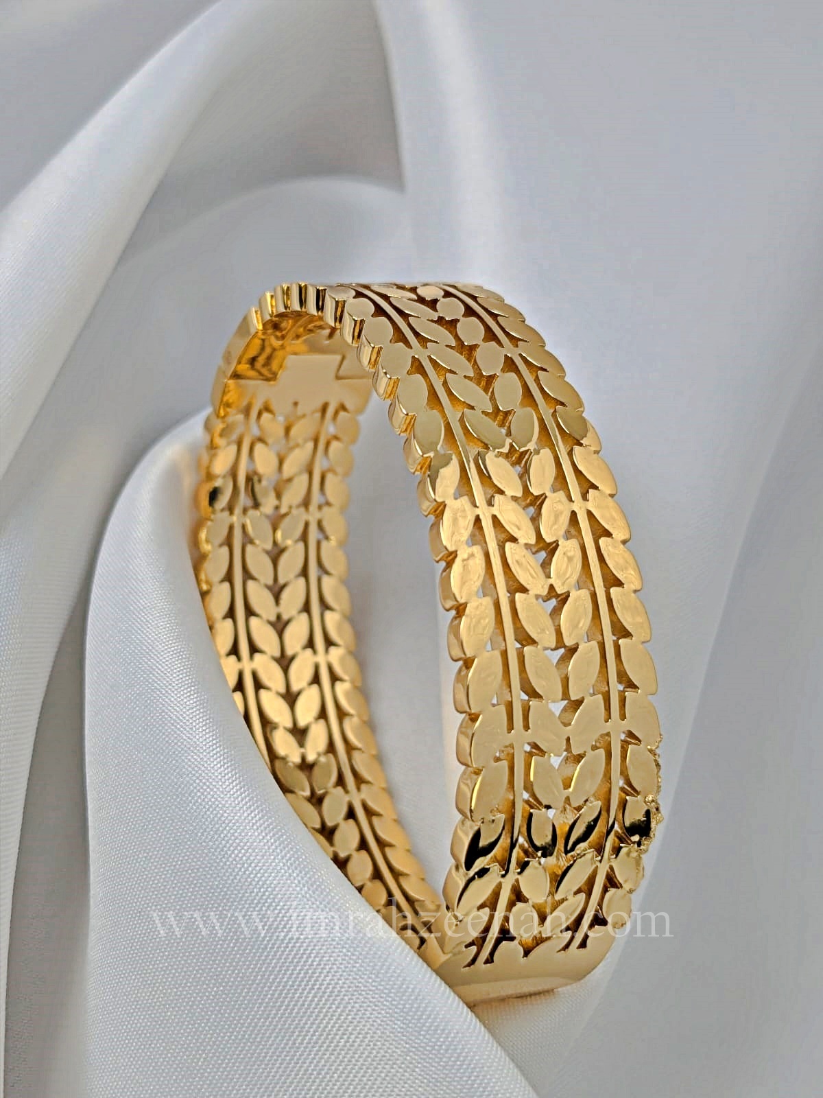Golden Leaf Cuff - Stainless steel