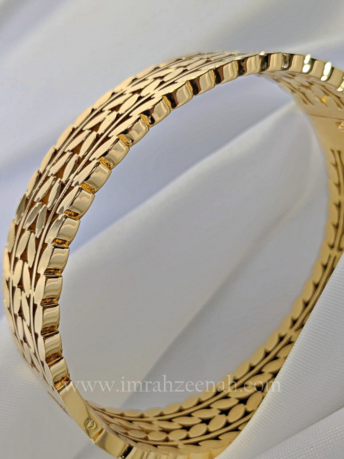 Golden Leaf Cuff - Stainless steel