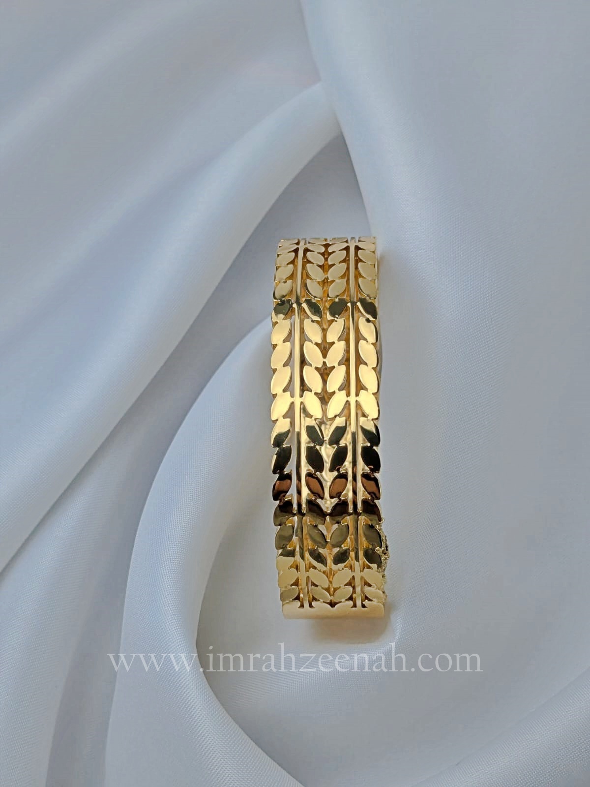 Golden Leaf Cuff - Stainless steel