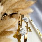 White Floral Bangle