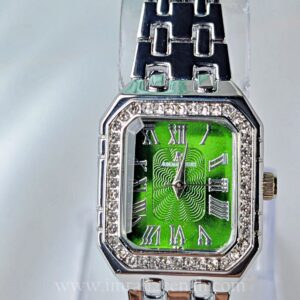 AP wrist watch with luxury diamontees green dial with roman numerals