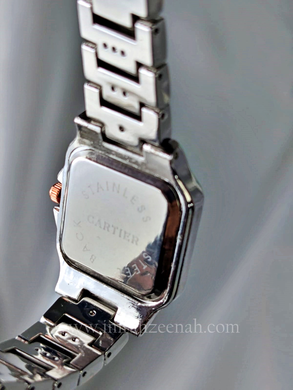 Cartier Inspired Watch - Precision Quartz with tiny diamontees