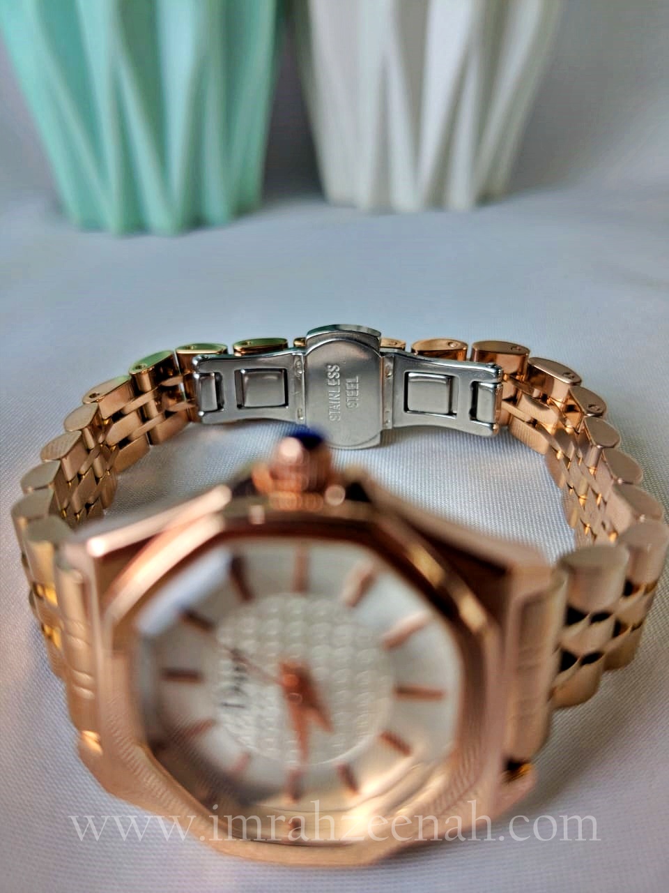 Dior Inspired Watch, Precision Quartz, rose gold stainless steel