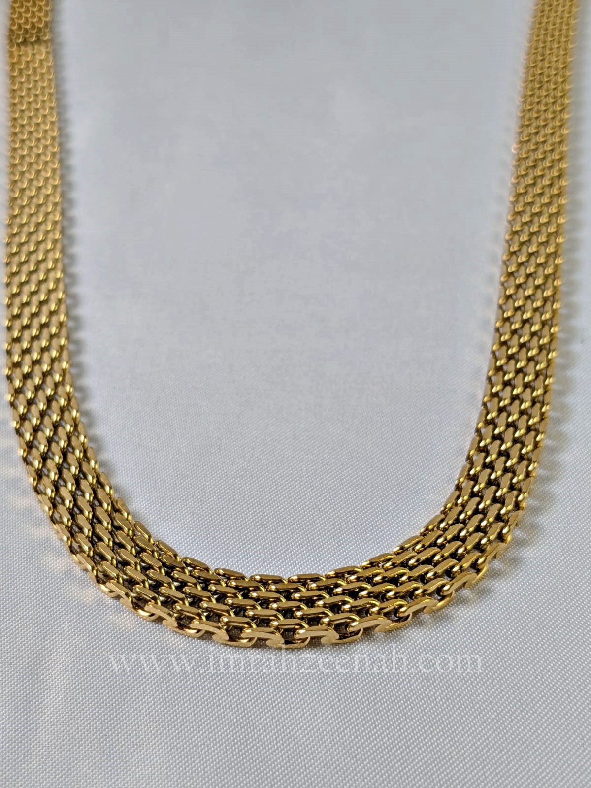 Gold Mesh Necklace – Stainless Steel Waterproof