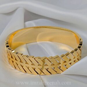Gold Plated Wide Cuff Bracelet | 316L Stainless Steel | Anti Tarnish