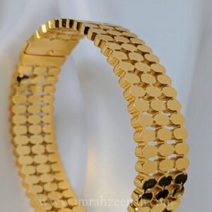 Gold Plated Wide Cuff Bracelet | 316L Stainless Steel | Anti Tarnish