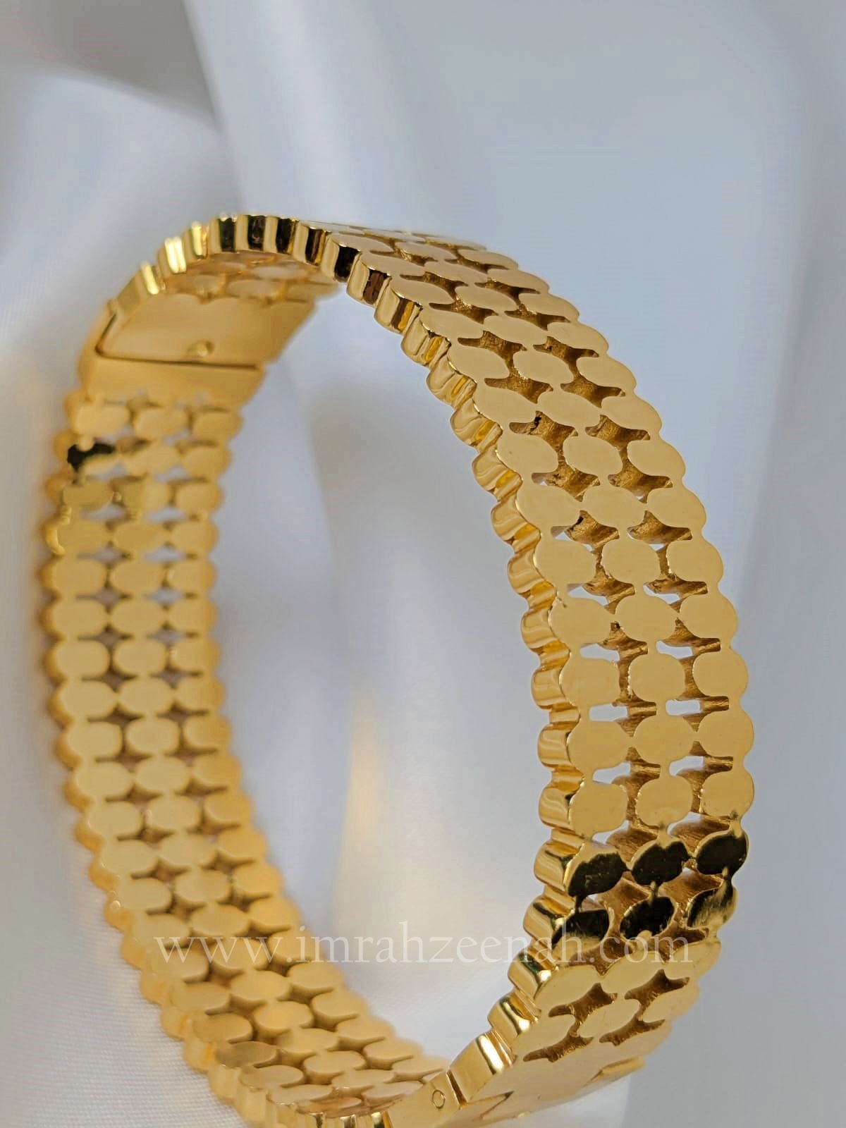 Gold Plated Wide Cuff Bracelet | 316L Stainless Steel | Anti Tarnish