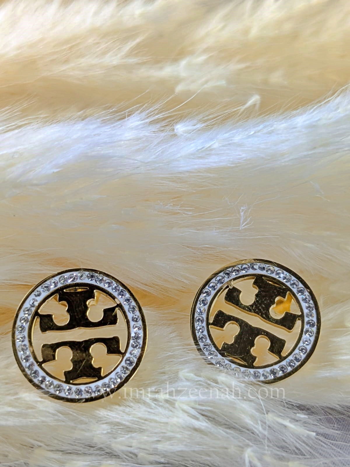 Luxury Gold Stud Earrings – Stainless Steel, Waterproof & Tarnish-Free