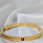 Gucci-Inspired Sleek Stainless Steel Bangle