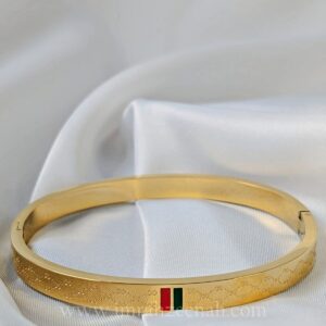 Gucci-Inspired Sleek Stainless Steel Bangle – Waterproof & Anti-Tarnish
