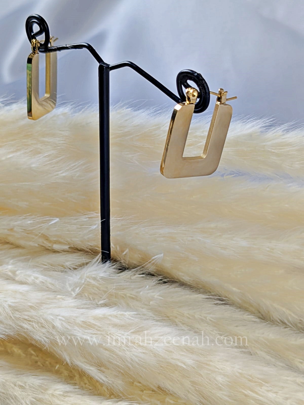 Square Hoop Earrings – Waterproof, Anti Tarnish, Stainless Steel, Hypoallergenic Jewelry for Women