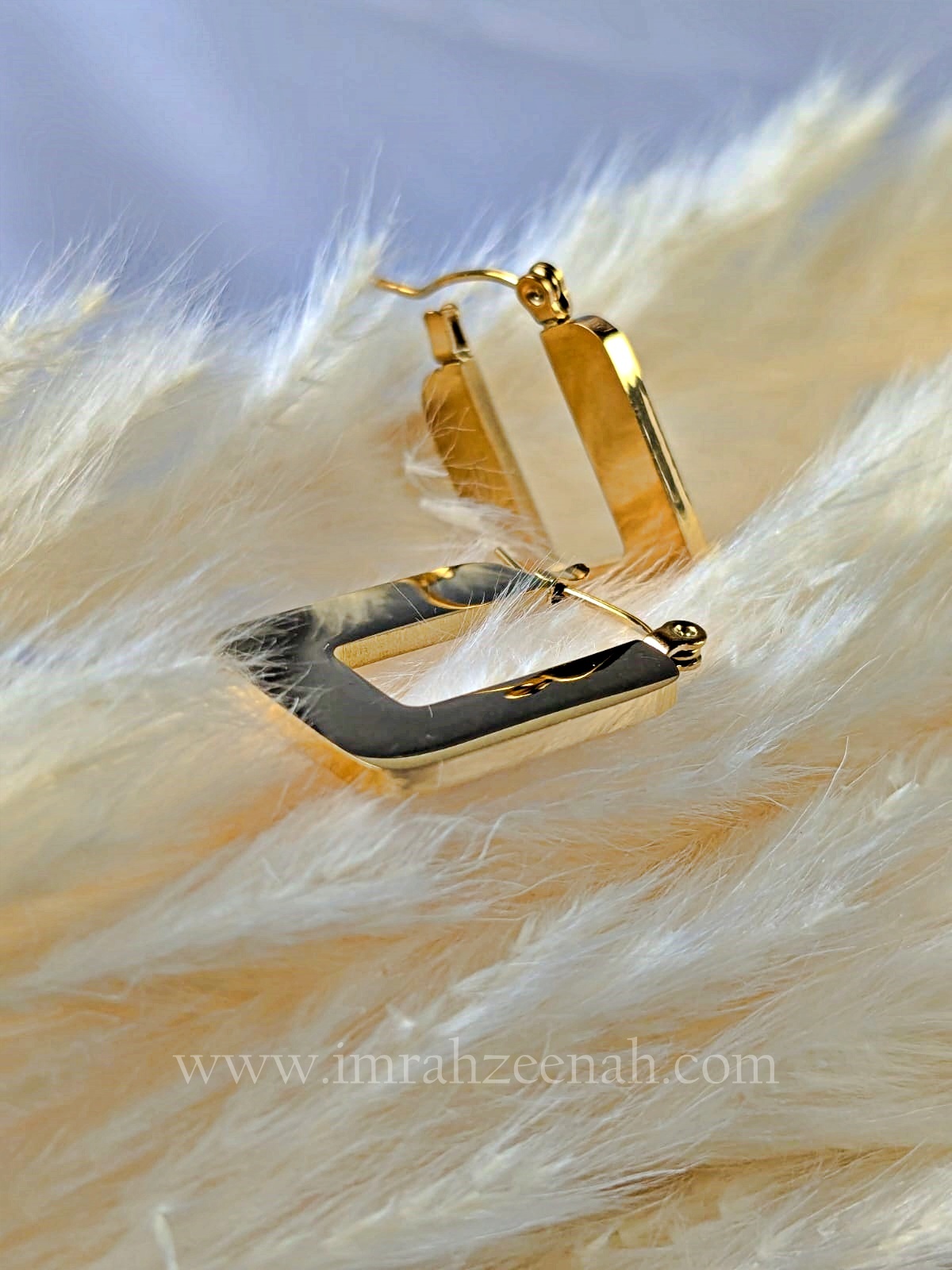 Square Hoop Earrings – Waterproof, Anti Tarnish, Stainless Steel, Hypoallergenic Jewelry for Women