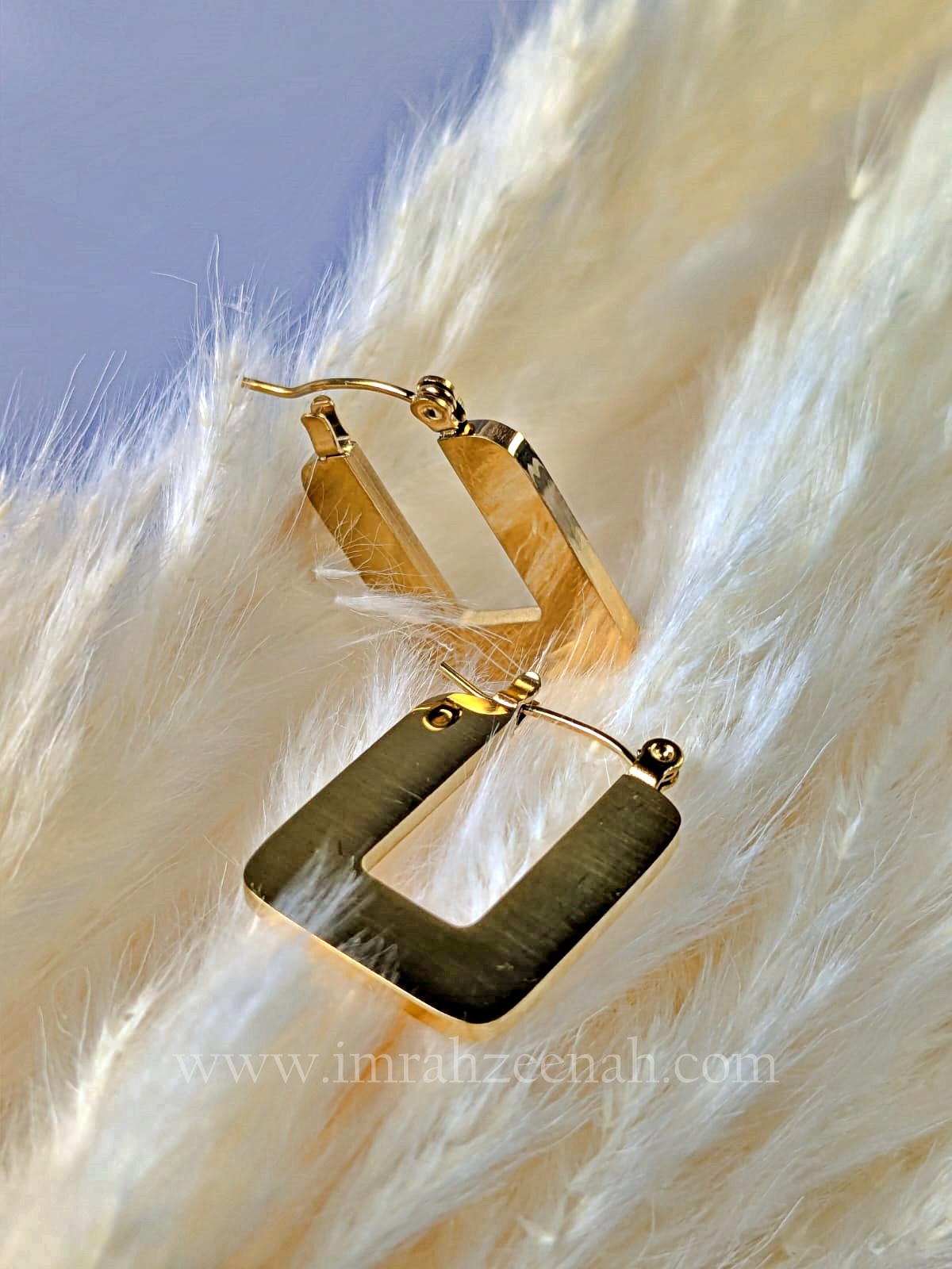 Square Hoop Earrings – Waterproof, Anti Tarnish, Stainless Steel, Hypoallergenic Jewelry for Women