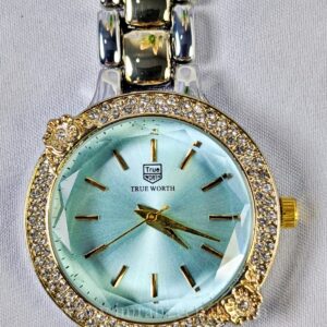 TW Petal Grace Watch ice blue dial with two tone jewelry bracelet