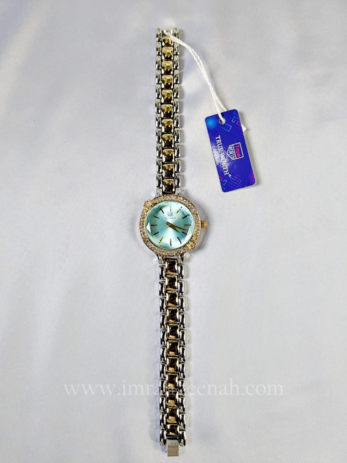 TW Petal Grace Watch ice blue dial with two tone jewelry bracelet