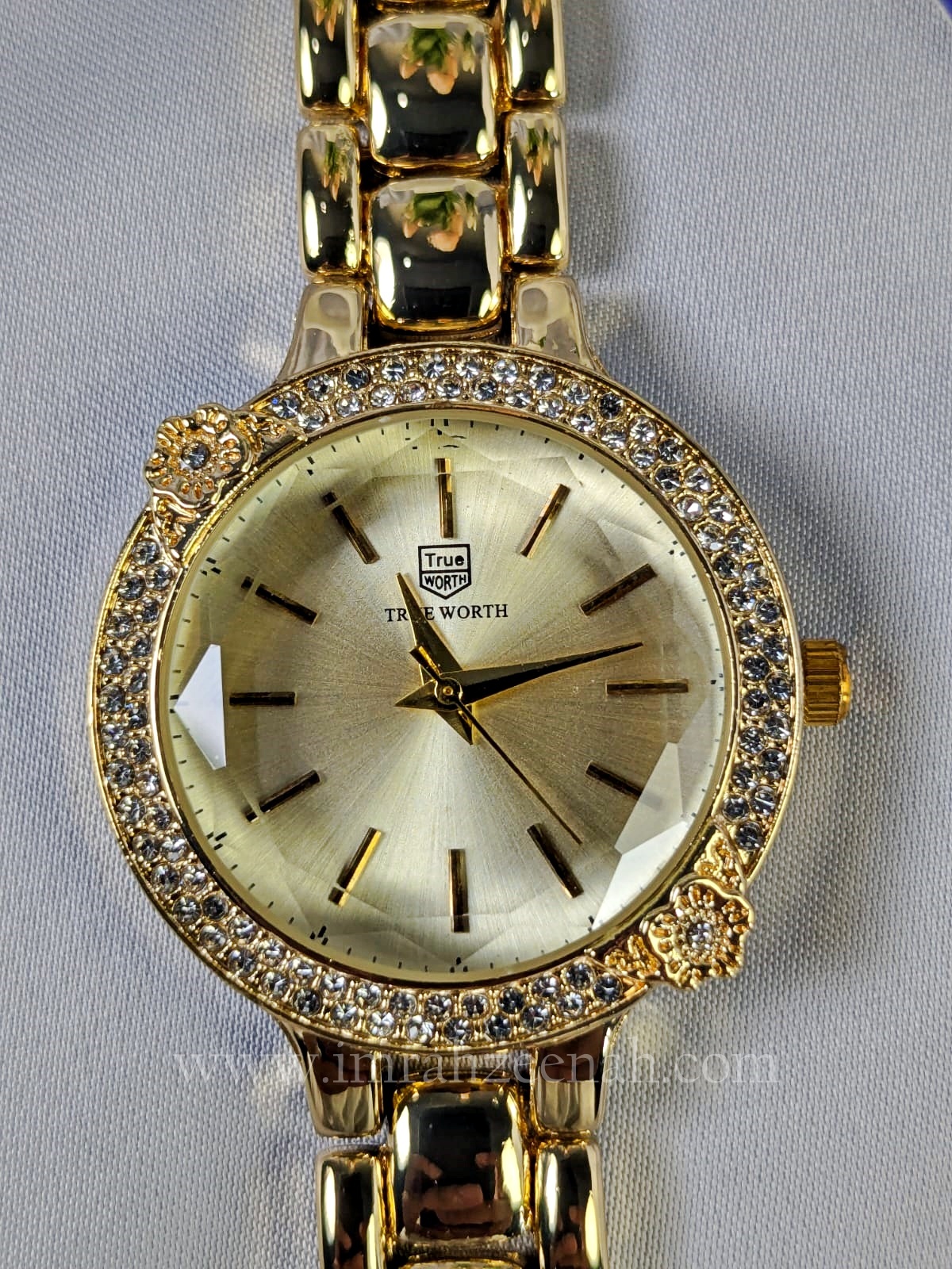TW Petal Grace Watch ice all gold with jewelry bracelet