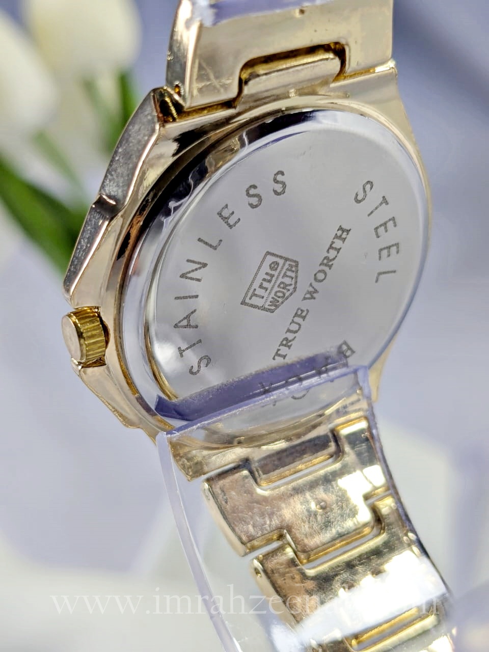 TW Philipe Style - Precision Quartz With Date Window golden color