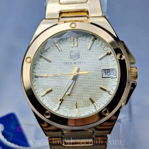 TW Philipe Style - Precision Quartz With Date Window golden color
