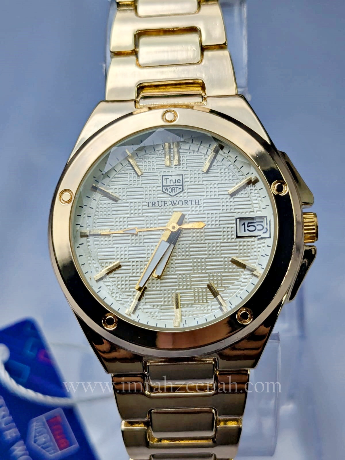 TW Philipe Style - Precision Quartz With Date Window golden color