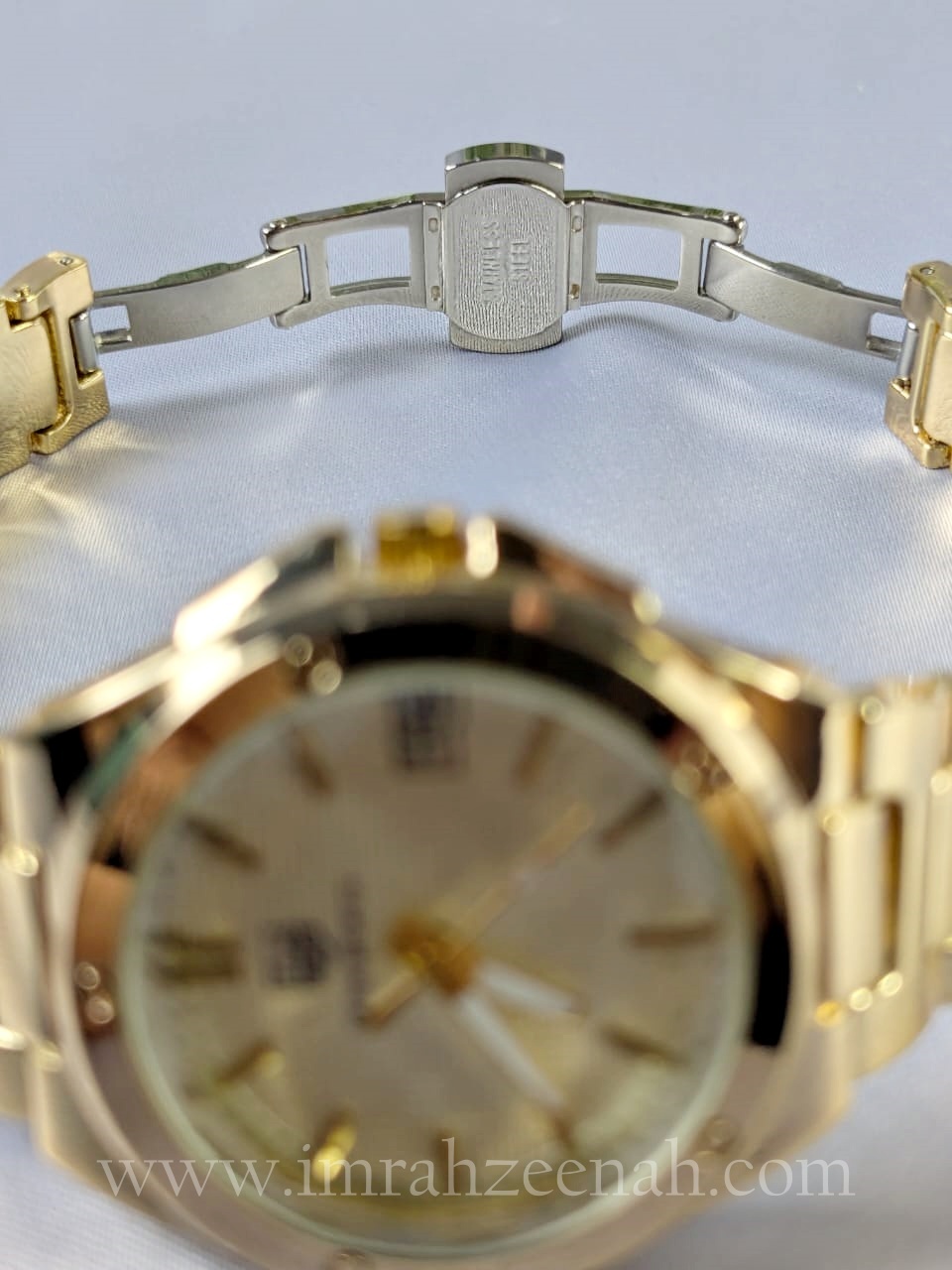 TW Philipe Style - Precision Quartz With Date Window golden color