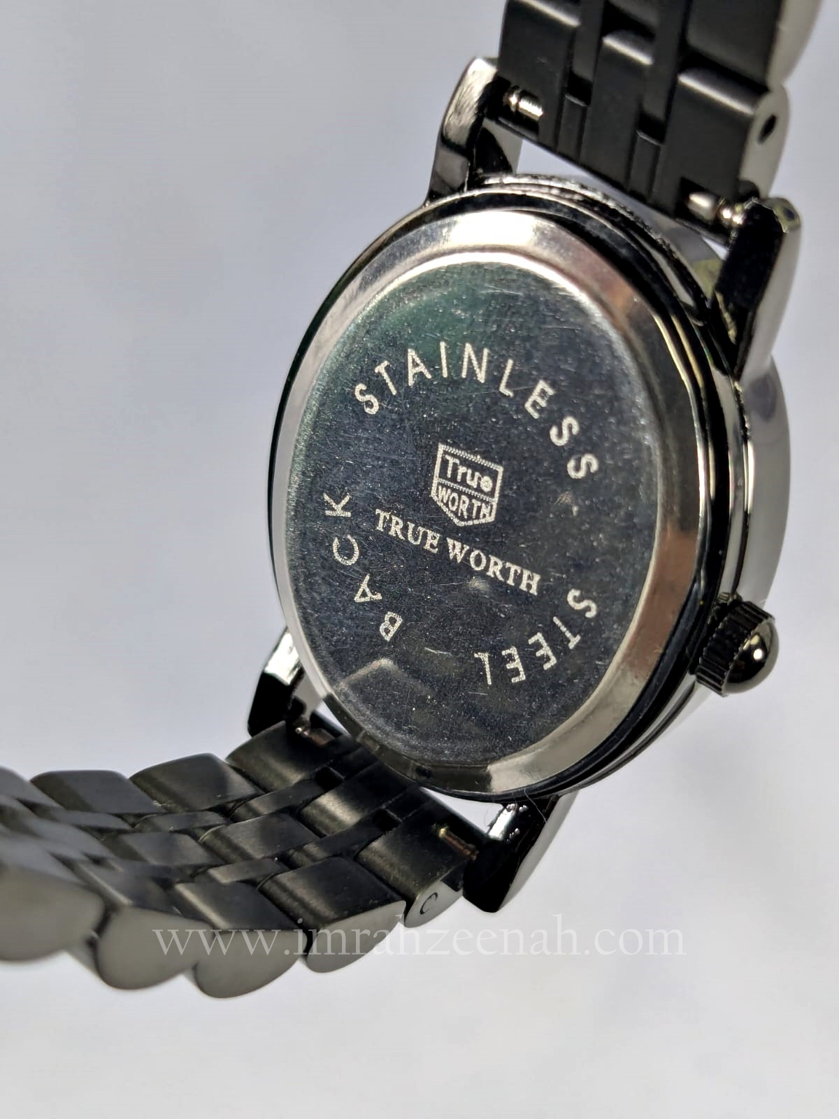 TW Aeri oval watch stainless steel with butterfly clasp black color