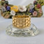 Gold Plated Wide Adjustable Ring - 020