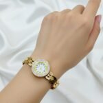 Gold Openable Cuff Watch - 010