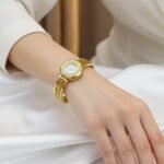 Gold Openable Cuff Watch - 020