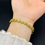 Floral Sleek Bangle - Stainless Steel