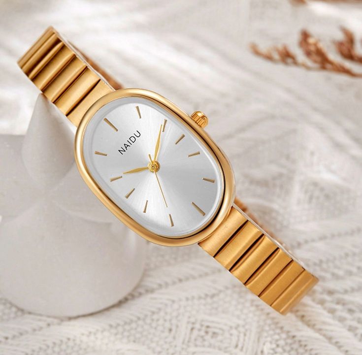 Naidu golden sleek elegant watch