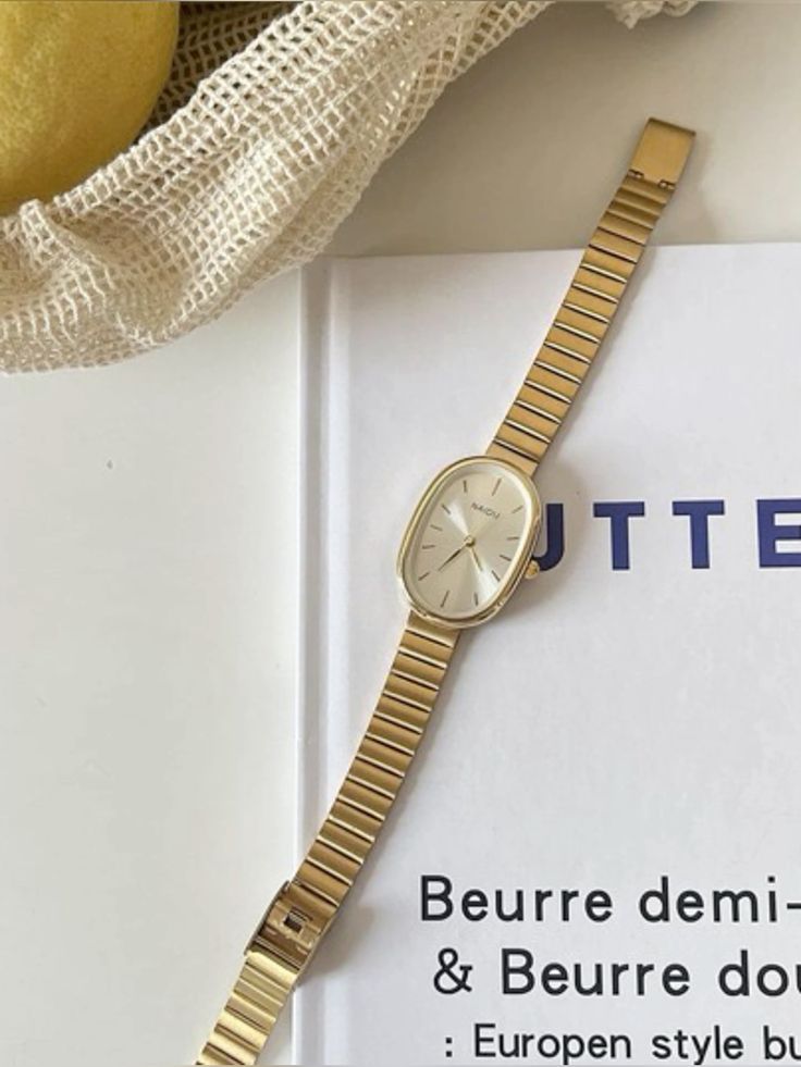 Naidu golden sleek elegant watch