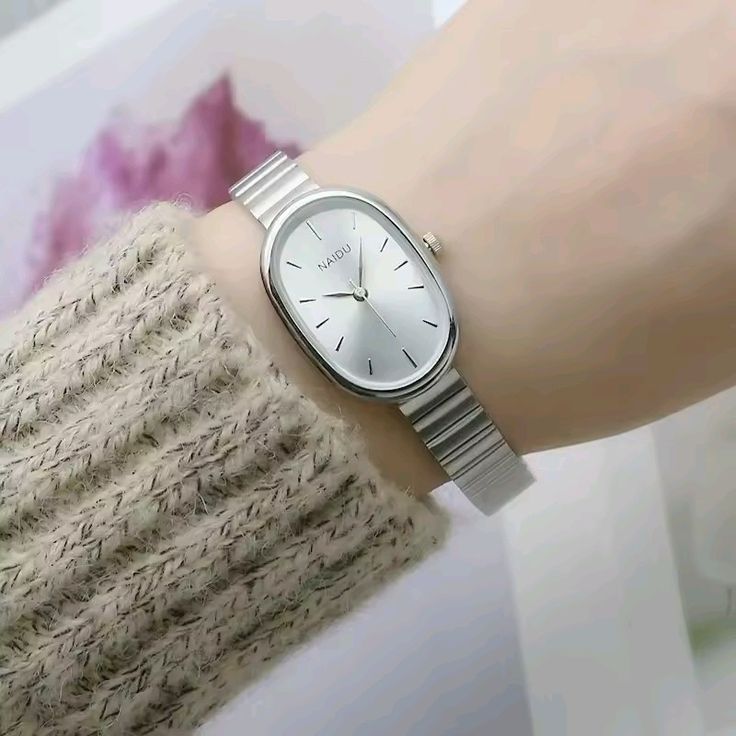 Naidu silver sleek elegant watch
