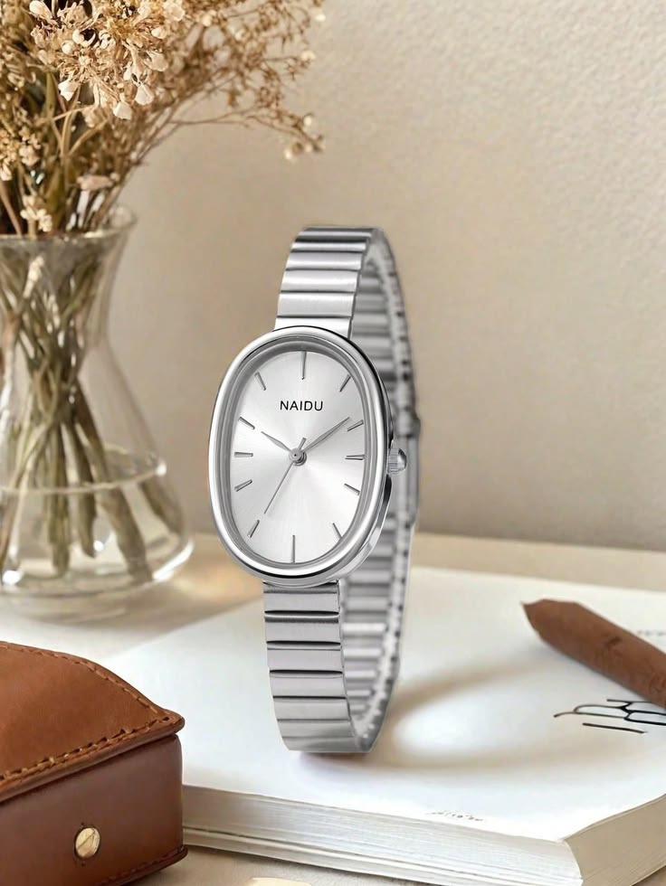 Naidu silver sleek elegant watch